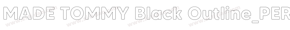 MADE TOMMY Black Outline_PERSONAL USE字体转换